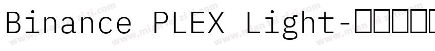 Binance PLEX Light字体转换